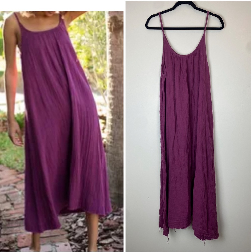 NATURAL LIFE Coco Cotton Cover Up Midi Dress Medium
